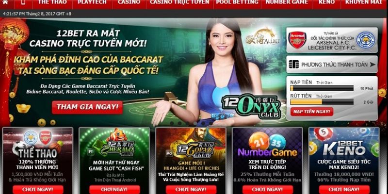  Thưởng 68% nạp tiền đầu tiên – Khởi đầu may mắn cùng khuyến mãi 12BET